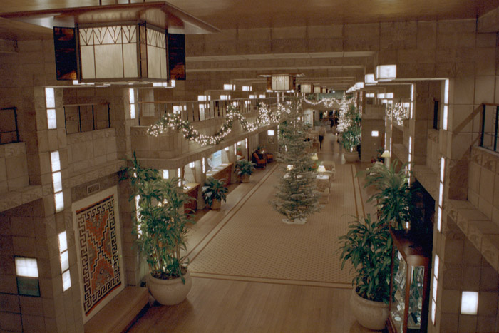 Nighttime photographs of Arizona Biltmore Hotel in Phoenix.