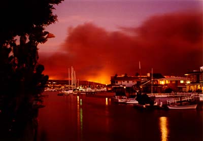 Photographs of the 1993 Laguna Beach Wildfire.