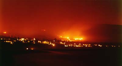 Photographs of the 1993 Laguna Beach Wildfire.
