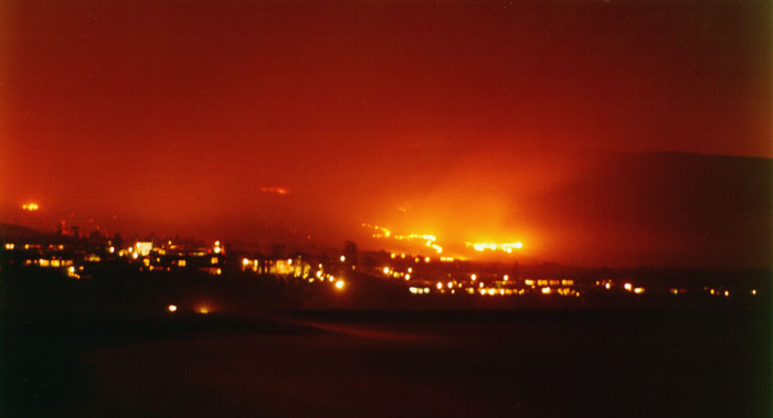 Photographs of the 1993 Laguna Beach Wildfire.