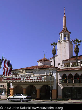 Exterior photographs of the Arlington Theater, Santa Barbara, California