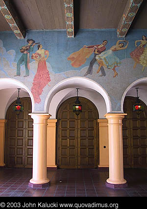 Exterior photographs of the Arlington Theater, Santa Barbara, California