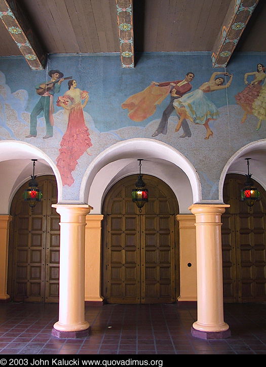 Exterior photographs of the Arlington Theater, Santa Barbara, California