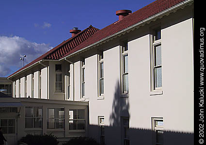 Photographs of some of the historic architecture at the Presidio, San Francisco, California.