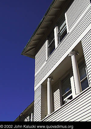 Photographs of some of the historic architecture at the Presidio, San Francisco, California.