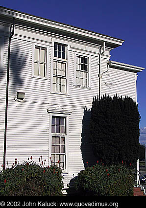 Photographs of some of the historic architecture at the Presidio, San Francisco, California.