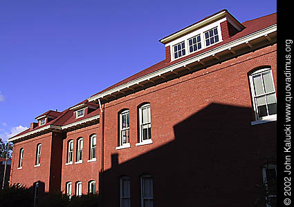 Photographs of some of the historic architecture at the Presidio, San Francisco, California.