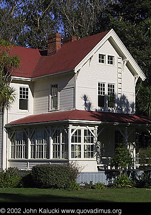 Photographs of some of the historic architecture at the Presidio, San Francisco, California.