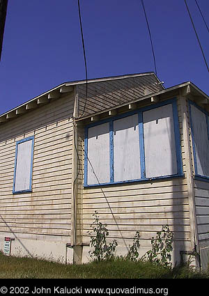 Photographs of some of the military architecture at the Treasure Island Naval Base, San Francisco, California.