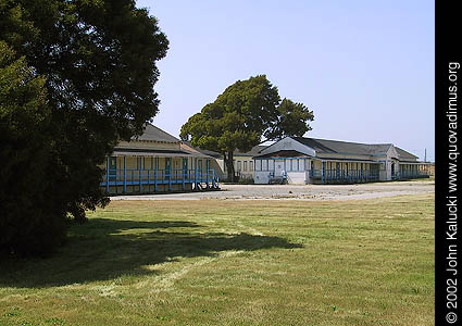 Photographs of some of the military architecture at the Treasure Island Naval Base, San Francisco, California.