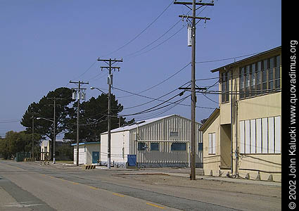 Photographs of some of the military architecture at the Treasure Island Naval Base, San Francisco, California.