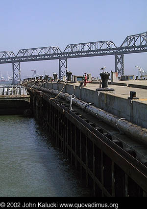 Photographs of some of the military architecture at the Treasure Island Naval Base, San Francisco, California.