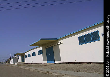 Photographs of some of the military architecture at the Treasure Island Naval Base, San Francisco, California.