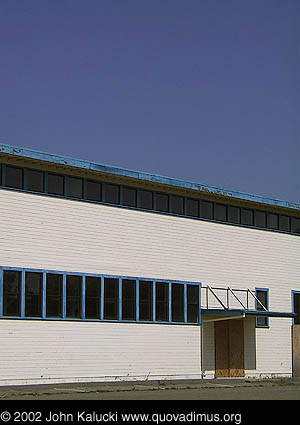 Photographs of some of the military architecture at the Treasure Island Naval Base, San Francisco, California.