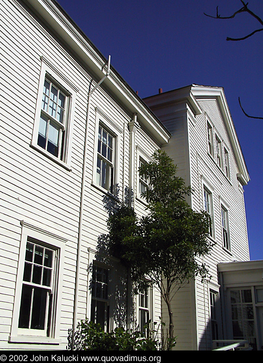 Photographs of some of the historic architecture at the Presidio, San Francisco, California.