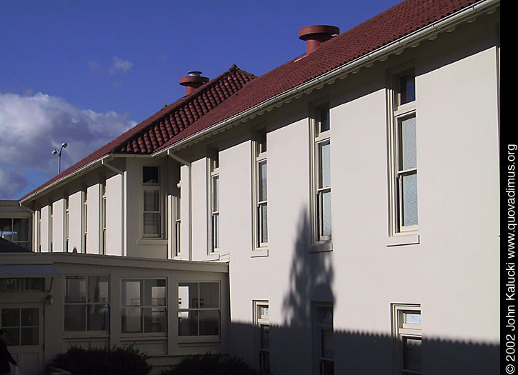 Photographs of some of the historic architecture at the Presidio, San Francisco, California.