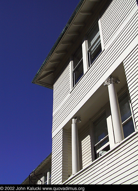 Photographs of some of the historic architecture at the Presidio, San Francisco, California.