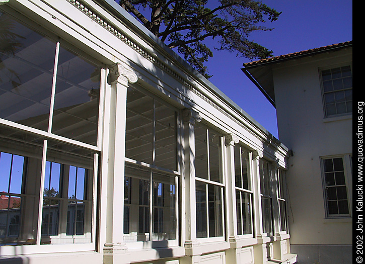 Photographs of some of the historic architecture at the Presidio, San Francisco, California.