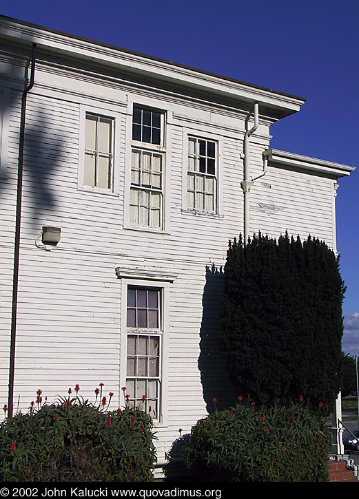 Photographs of some of the historic architecture at the Presidio, San Francisco, California.