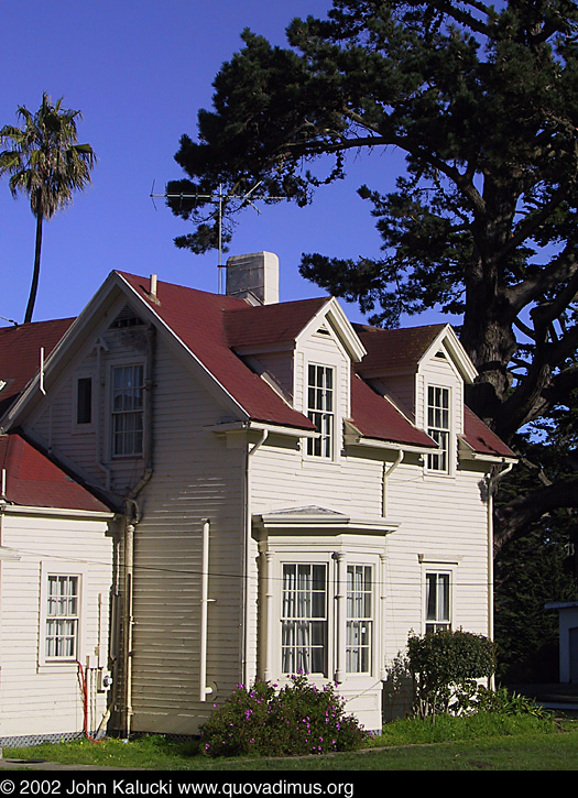 Photographs of some of the historic architecture at the Presidio, San Francisco, California.