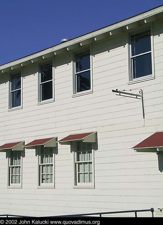 Photographs of some of the historic architecture at the Presidio, San Francisco, California.