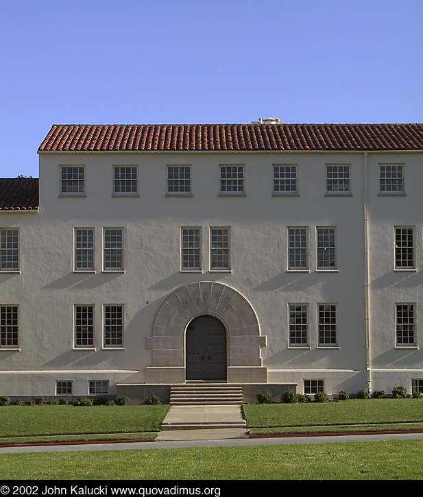 Photographs of some of the historic architecture at the Presidio, San Francisco, California.