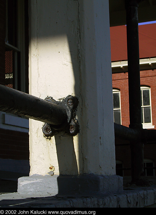 Photographs of some of the historic architecture at the Presidio, San Francisco, California.