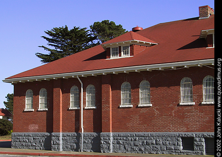 Photographs of some of the historic architecture at the Presidio, San Francisco, California.