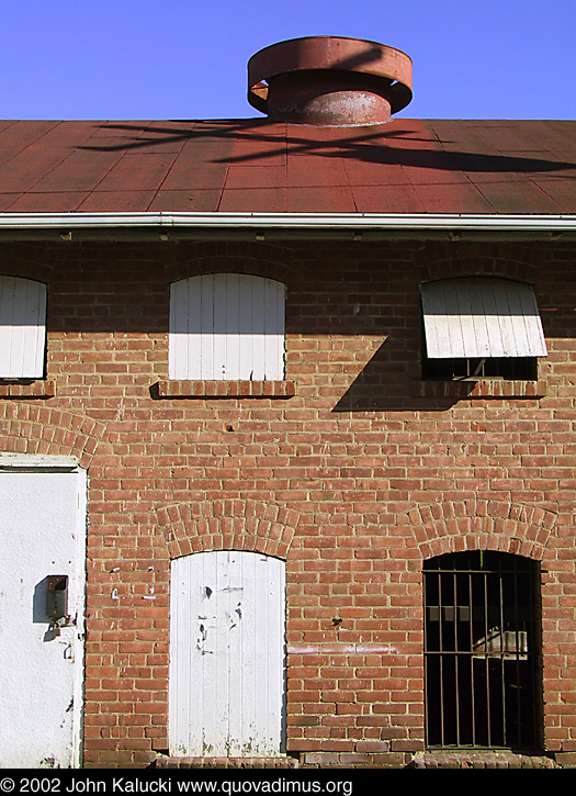 Photographs of some of the historic architecture at the Presidio, San Francisco, California.