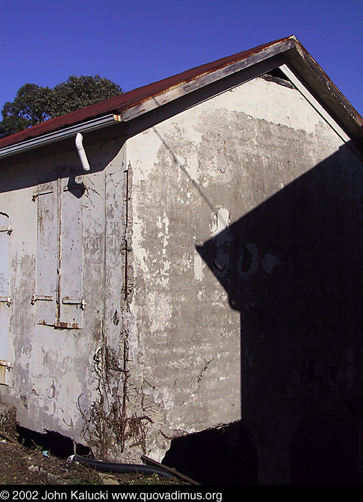 Photographs of some of the historic architecture at the Presidio, San Francisco, California.