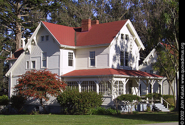 Photographs of some of the historic architecture at the Presidio, San Francisco, California.