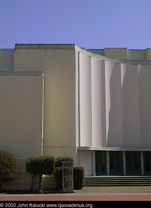 Photographs of some of the military architecture at the Treasure Island Naval Base, San Francisco, California.