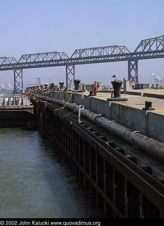 Photographs of some of the military architecture at the Treasure Island Naval Base, San Francisco, California.