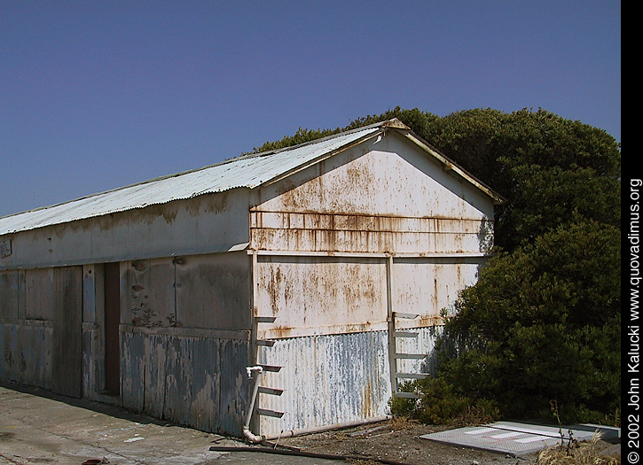 Photographs of some of the military architecture at the Treasure Island Naval Base, San Francisco, California.