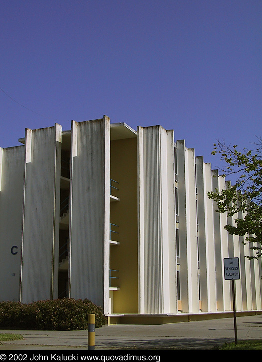 Photographs of some of the military architecture at the Treasure Island Naval Base, San Francisco, California.