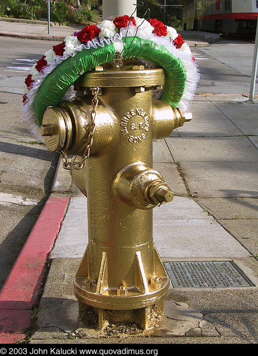 Photographs of Noe Valley Fire Hydrant that saved the Mission.