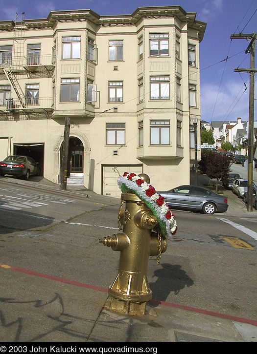 Photographs of Noe Valley Fire Hydrant that saved the Mission.