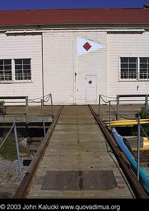 The Horseshoe Cove waterfront at Fort Baker.