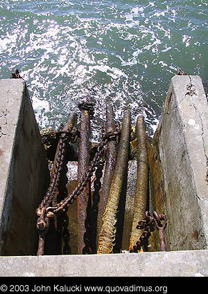 The Horseshoe Cove waterfront at Fort Baker.