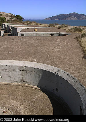 Battery Yates at Fort Baker, overlooking the San Francisco Bay.