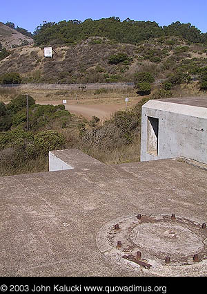 Battery Yates at Fort Baker, overlooking the San Francisco Bay.