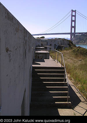 Battery Yates at Fort Baker, overlooking the San Francisco Bay.