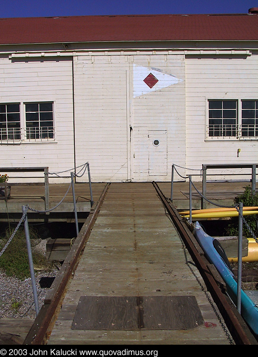 The Horseshoe Cove waterfront at Fort Baker.