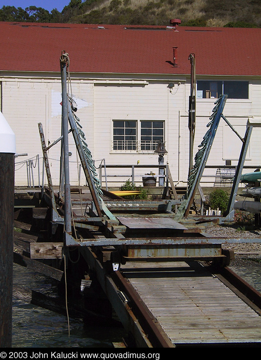 The Horseshoe Cove waterfront at Fort Baker.