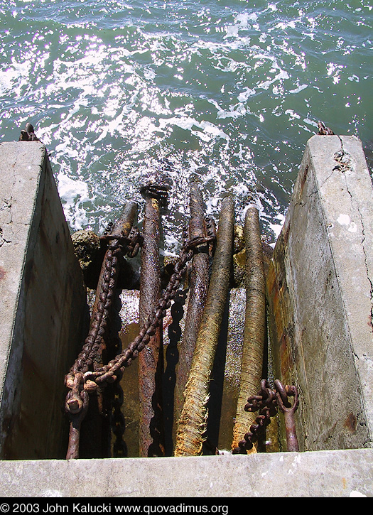 The Horseshoe Cove waterfront at Fort Baker.