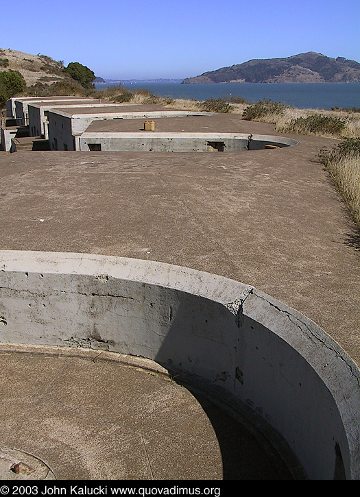 Battery Yates at Fort Baker, overlooking the San Francisco Bay.