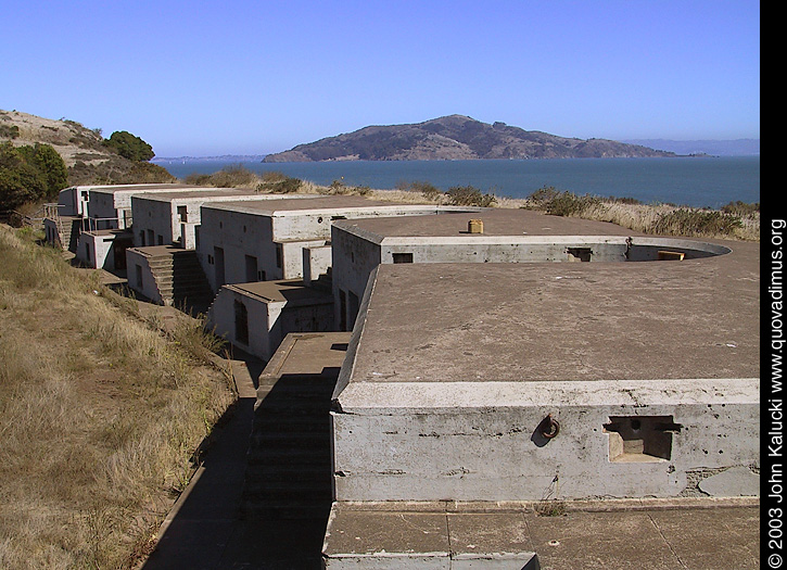 Battery Yates at Fort Baker, overlooking the San Francisco Bay.