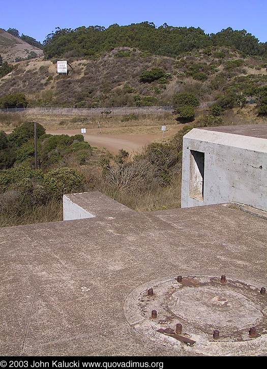 Battery Yates at Fort Baker, overlooking the San Francisco Bay.