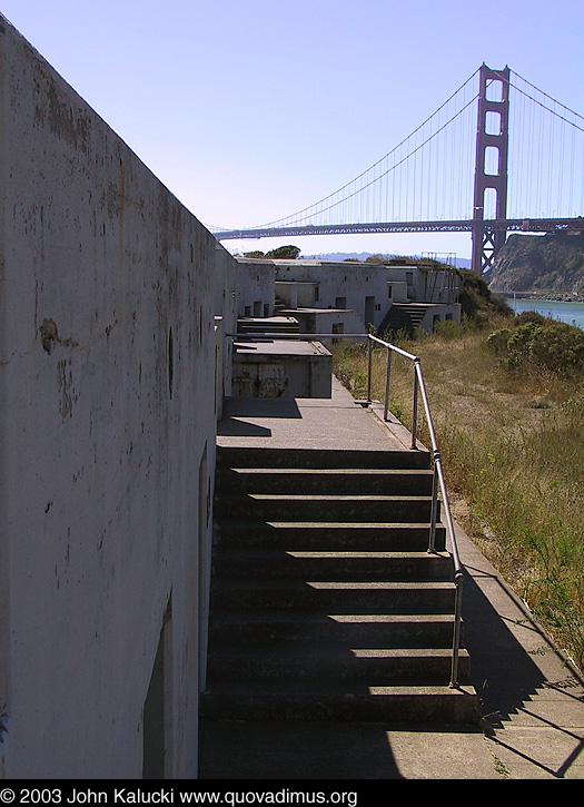 Battery Yates at Fort Baker, overlooking the San Francisco Bay.