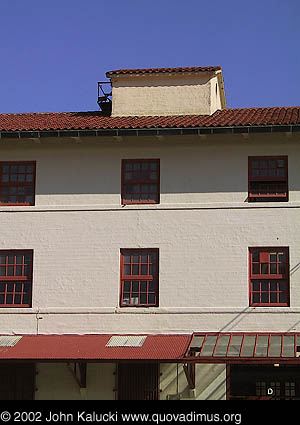 Photographs of the docks and warehouses at Fort Mason, San Francisco.